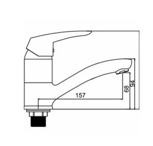 Смеситель для кухонной мойки Ledeme L4545-2