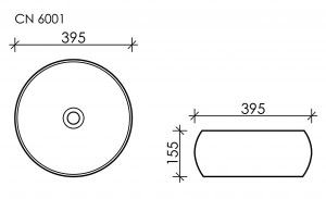 Умывальник CeramicaNova Element CN6001