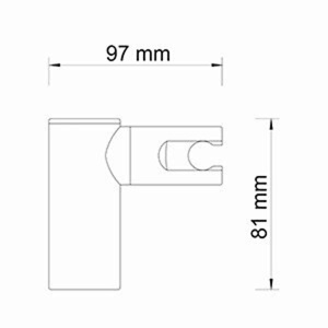Держатель для душевой лейки Wasserkraft A008