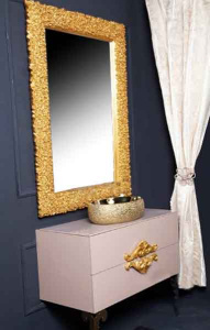 Зеркало Boheme Rose 539 / 548 золото, 100х140