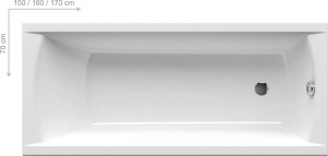 Акриловая ванна Ravak Classic, 160x70
