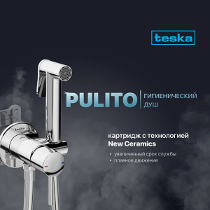 Смеситель встраиваемый Teska Pulito BTK6800 с гигиеническим душем