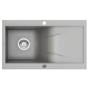 Кухонная мойка Deante Rapsodia ZQR-A113 / ZQR-G113 / ZQR-S113, 86х50/серый металлик