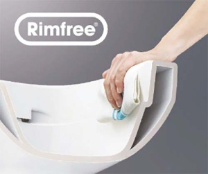 Подвесной унитаз Geberit Smyle Rimfree 500.215.01.1 с сиденьем SoftClose 500.232.01.1