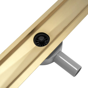 Душевой трап Rea Pure Neo Pro L Gold Mirror 50 / 60 / 70 / 80 / 90 / 100, 50 см
