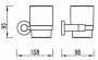Стакан Omnires Modern MP60320BL