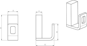 Крючок Boheme Q Black 10946-B / 10946-CR-B / 10946-G-B, золото, черный