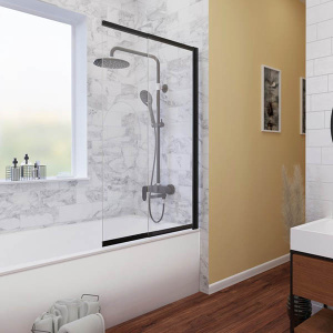 Душевая шторка на ванну Wasserkraft Dill 61S02-100 Wasserschutz