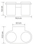 Стакан Wasserkraft Kammel K-8328D