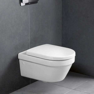 Подвесной унитаз Villeroy&Boch Architectura 4694HR01 безободковый с сиденьем Soft Close