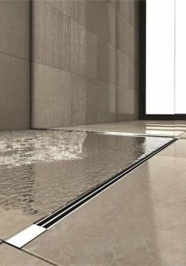 Душевой трап Berges Wasserhaus Super Slim хром глянцевый, 40 см