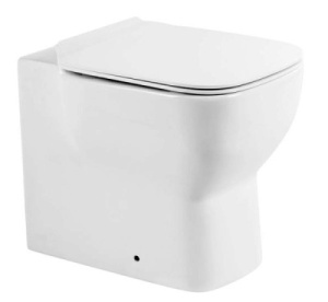 Приставной унитаз BelBagno Vaso BB127CB безободковый, белый