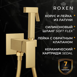 Смеситель встраиваемый Roxen Caspia 50096000-GB с гигиеническим душем
