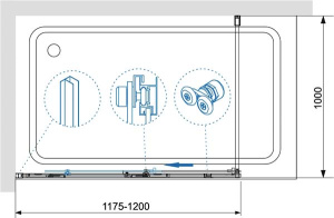 Душевая шторка на ванну RGW Screens SC-43-B, 120х160, прозрачный