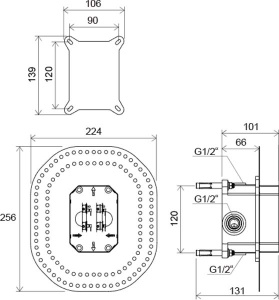 Система скрытого монтажа Ravak R-box RB-070.50
