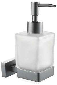 Дозатор для моющих средств Shevanik SG5644H / SG5644T, матовый, оружейная сталь