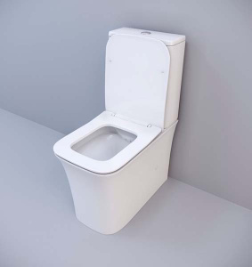 Напольный унитаз Cerutti Marmolada безободковый с крышкой SoftClose, белый