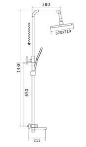 Душевая стойка Shevanik S9936T