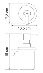 Дозатор для жидкого мыла Wasserkraft Kammel K-8399WHITE