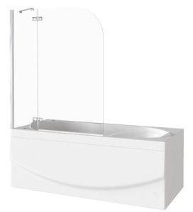 Душевая шторка на ванну Good Door SCREEN 2H-100-C-CH, 100х140, прозрачный