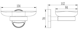 Мыльница Ledeme L1902