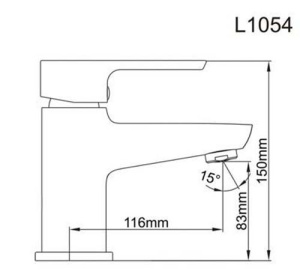 Смеситель для умывальника Ledeme L1054
