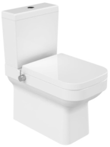 Напольный унитаз CeraStyle Noura WC00403SH00+CS004010100+IM018010201200 с функцией биде пристенный, белый