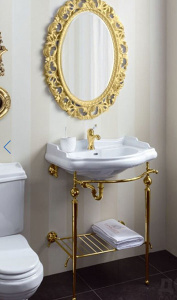 Консоль с умывальником Caprigo 7064/73-ORO