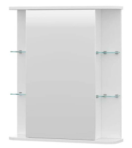 Шкаф-зеркало Volna Onda 60 / 70 / 80, 60х70, белый