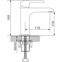 Смеситель для умывальника Rose R2101F