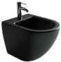 Подвесное биде CeramicaNova Metropol CN4003MB с донным клапаном