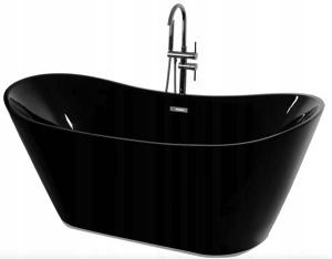 Акриловая ванна Rea Ferrano Black, 170х80