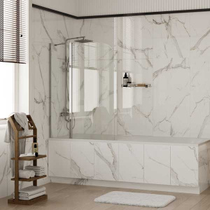 Душевая шторка на ванну Wasserkraft Leine 35P02-110 Fixed