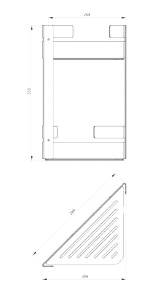 Полка Deante Mokko Bianco ADM A541