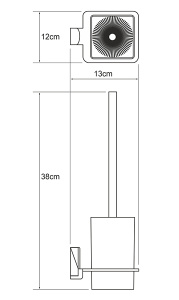 Ершик для унитаза Wasserkraft Leine K-5027WHITE