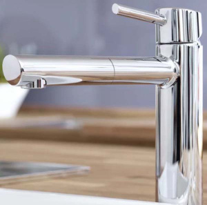 Смеситель для кухонной мойки Grohe Concetto 31129001 с выдвижным изливом