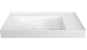 Умывальник Belux Триумф 850-01 / 850-02 / 1000-01 / 1000-02 / 1200-01 / 1200-02 Solid Surface, 100х50 чаша слева