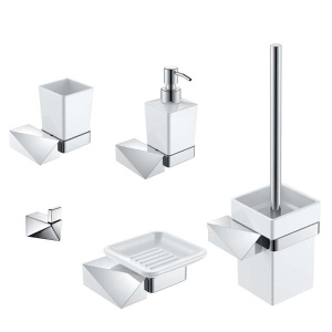 Мыльница Boheme New Venturo 10313-CR / 10313-G, белый, золото