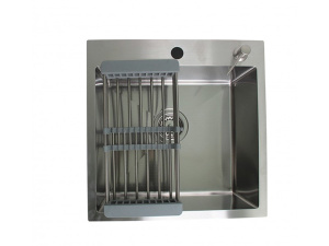 Кухонная мойка Wisent WGS-35050D/GER013 с коландером и дозатором