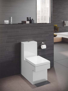 Напольный унитаз Grohe Cube Ceramic 3948400H безободковый, белый