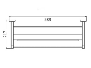 Полка для полотенец с держателем Gappo G3824