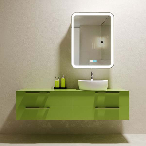 Шкаф-зеркало Silver Mirrors Фиджи 60 с часами