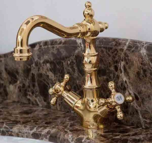 Смеситель для умывальника Boheme Tradizionale Oro 292, золото