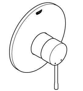 Смеситель встраиваемый Grohe Essence 19286A01 (1 функция)