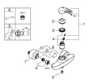 Смеситель для душа Grohe Eurostyle 33590003