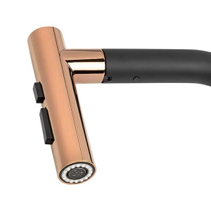Смеситель для кухонной мойки Zorg ZRN 980128 Gunblack Gold Rosy / ZRN 980154 Gunblack Gold, золото