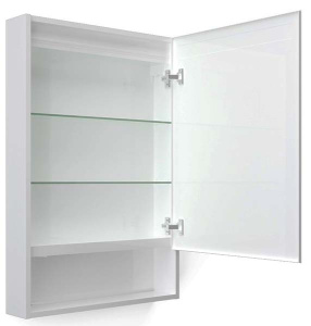 Шкаф-зеркало 1Marka Mira 60 белый глянец