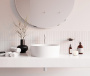 Умывальник Whitecross Agate белый матовый Solid Surface