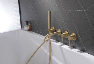 Смеситель встраиваемый Abber Wasser Kreis AF8130G / AF8130RG для ванны и душа