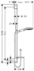 Душевой гарнитур Hansgrohe Raindance Select E 120 3jet 26621000